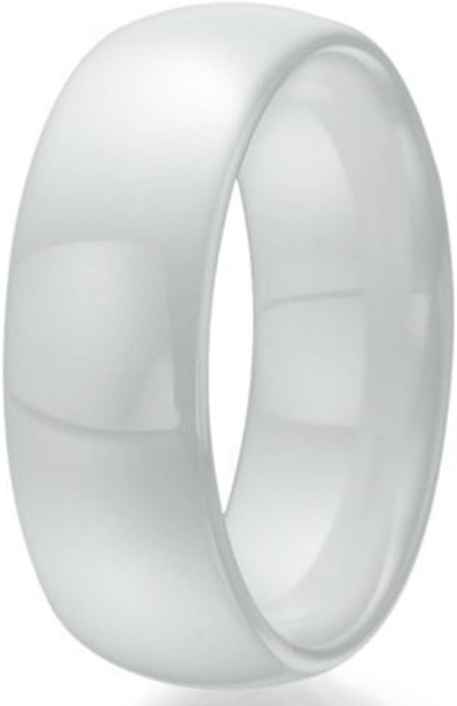 Ceramic Dome Ring for Men