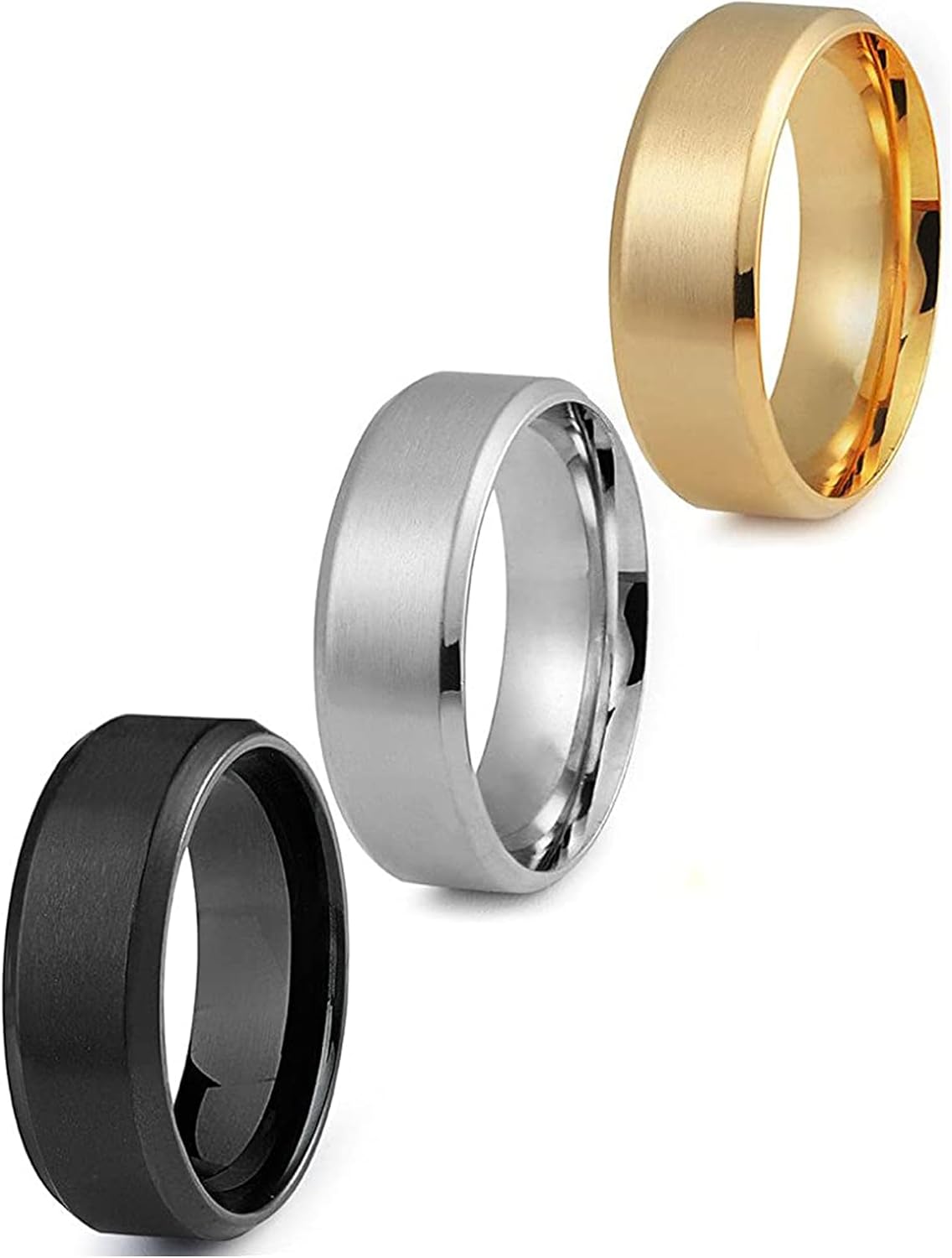 Stainless Steel Wedding Band for Men