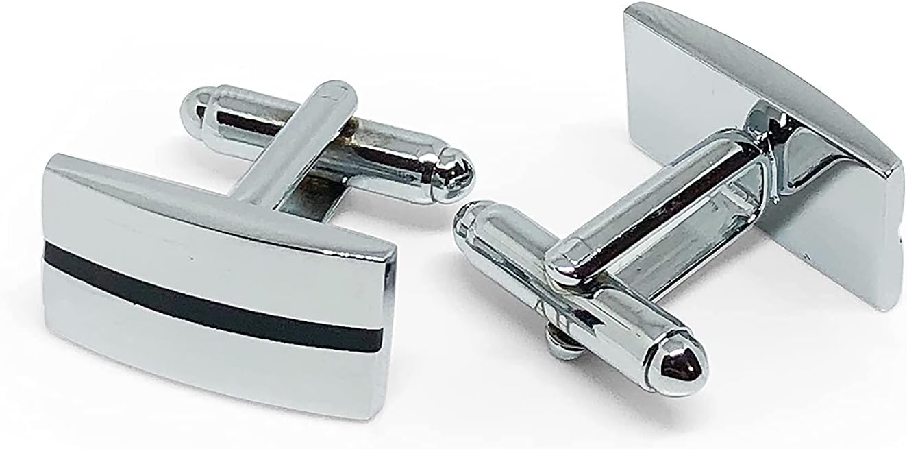 Classic Stainless Steel Cufflinks for Men