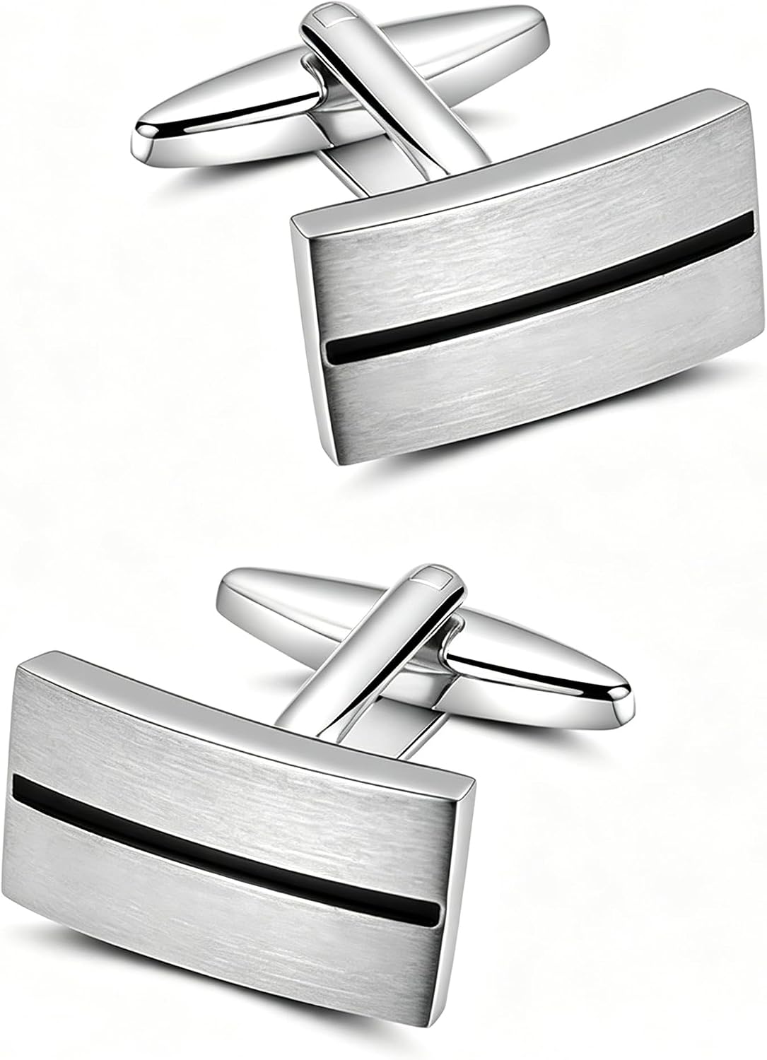Rhodium Plated Cufflinks for Men